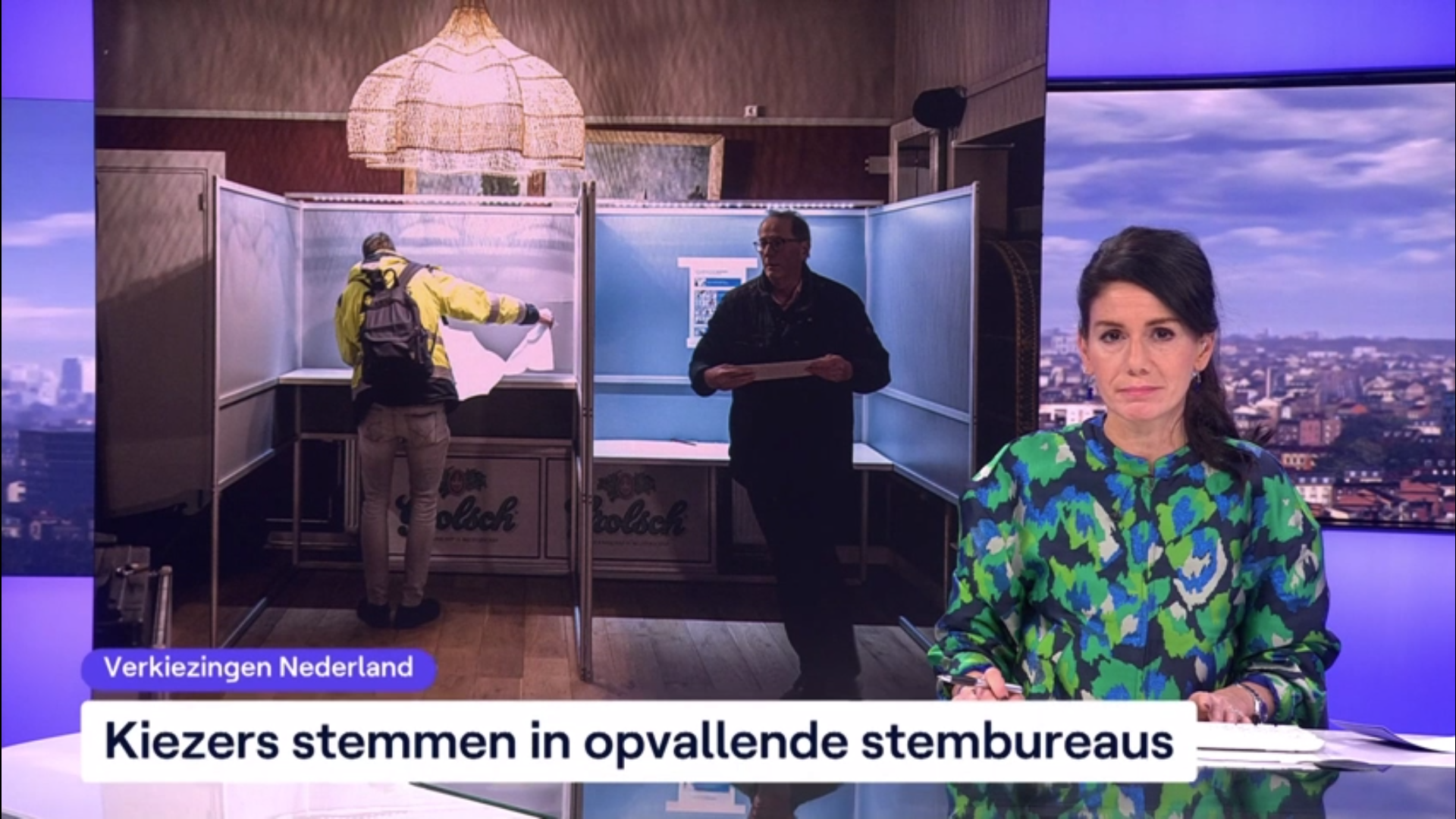 Nederlanders stemmen in opvallende stembureaus