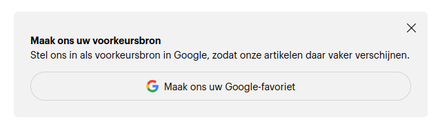 Maak ons u voorkeursbron